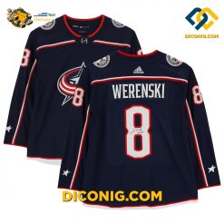 NHL Columbus Blue Jackets Hockey Jersey Zach Werenski Blue