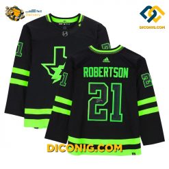 NHL Dallas Stars Hockey Jersey Jason Robertson Black Alternate