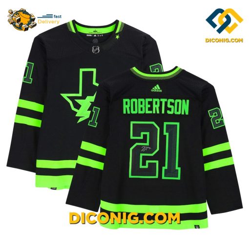 NHL Dallas Stars Hockey Jersey Jason Robertson Black Alternate