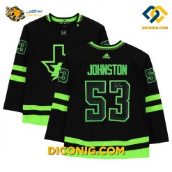 NHL Dallas Stars Hockey Jersey Wyatt Johnston Black Alternate