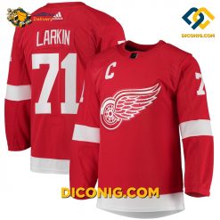 NHL Detroit Red Wings Hockey Jersey Dylan Larkin Red