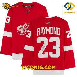 nhl detroit red wings hockey jersey lucas raymond red