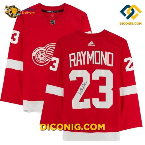 NHL Detroit Red Wings Hockey Jersey Lucas Raymond Red