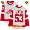 NHL Detroit Red Wings Hockey Jersey Moritz Seider White