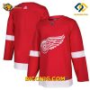 NHL Detroit Red Wings Hockey Jersey Red Blank
