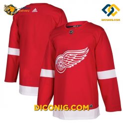 nhl detroit red wings hockey jersey red blank