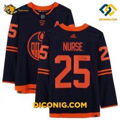 NHL Edmonton Oilers Hockey Jersey Darnell Nurse Navy