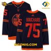 NHL Edmonton Oilers Hockey Jersey Evan Bouchard Navy