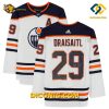 NHL Edmonton Oilers Hockey Jersey Leon Draisaitl White