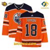 NHL Edmonton Oilers Hockey Jersey Zach Hyman Orange