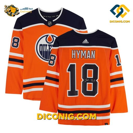 NHL Edmonton Oilers Hockey Jersey Zach Hyman Orange