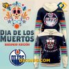 NHL Edmonton Oilers Hoodie Custom Dia De Los Muertos