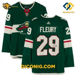 NHL Minnesota Wild Hockey Jersey Marc Andre Fleury Green