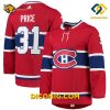 NHL Montreal Canadiens Hockey Jersey Carey Price Red