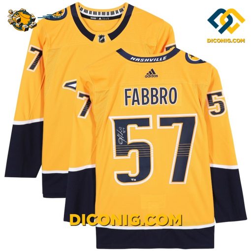NHL Nashville Predators Hockey Jersey Dante Fabbro Gold