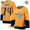 NHL Nashville Predators Hockey Jersey Juuse Saros Gold