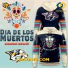 NHL Nashville Predators Hoodie Custom Dia De Los Muertos