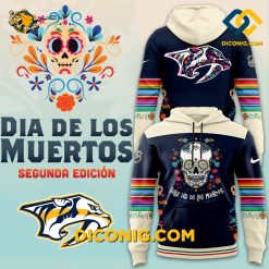 NHL Nashville Predators Hoodie Custom Dia De Los Muertos