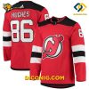 NHL New Jersey Devils Jack Hughes Red