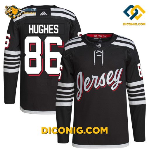 NHL New Jersey Devils Nico Hischier Black Alternate