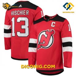 nhl new jersey devils nico hischier red
