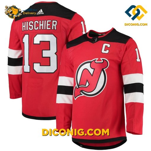 NHL New Jersey Devils Nico Hischier Red