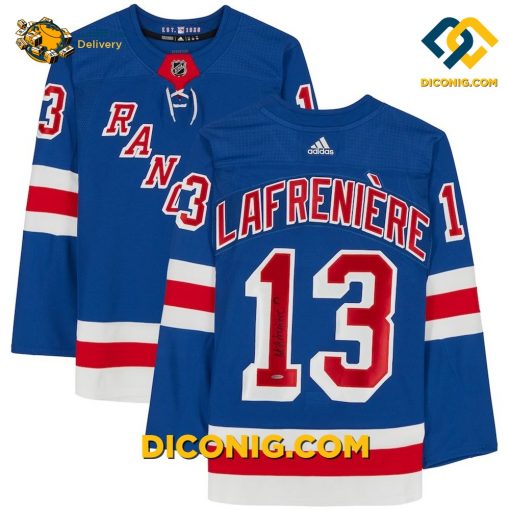 NHL New York Rangers Hockey Jersey Alexis Lafreniere Blue