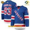 NHL New York Rangers Hockey Jersey Mika Zibanejad Blue