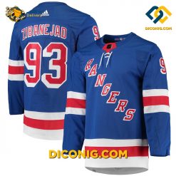 NHL New York Rangers Hockey Jersey Mika Zibanejad Blue