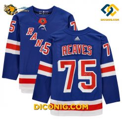 nhl new york rangers hockey jersey ryan reaves blue