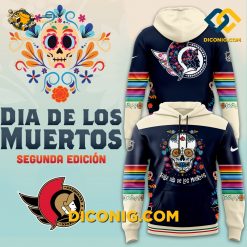 NHL Ottawa Senators Hoodie Custom Dia De Los Muertos