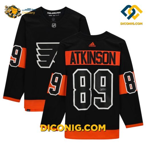NHL Philadelphia Flyers Hockey Jersey Cam Atkinson Black Alternate