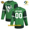 NHL Pittsburgh Penguins Hockey Jersey Green St Patrick Day
