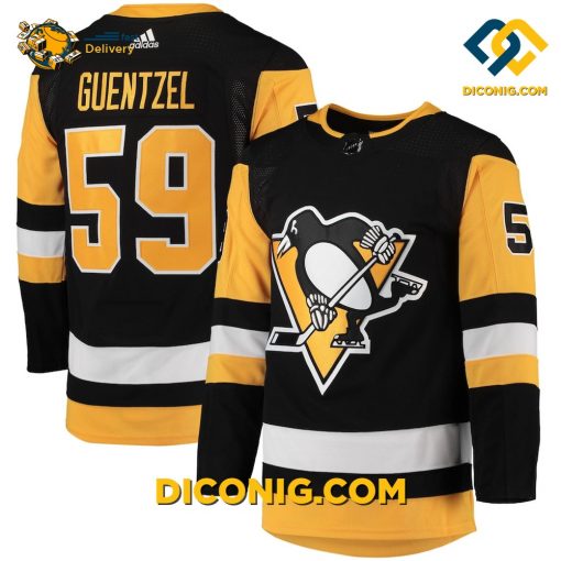 NHL Pittsburgh Penguins Hockey Jersey Jake Guentzel Black