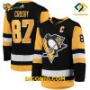 NHL Pittsburgh Penguins Hockey Jersey Sidney Crosby Black