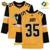NHL Pittsburgh Penguins Hockey Jersey Tristan Jarry Gold