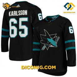 NHL San Jose Sharks Hockey Jersey Erik Karlsson Black Alternate