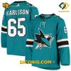 NHL San Jose Sharks Hockey Jersey Erik Karlsson Teal