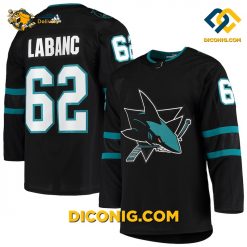 NHL San Jose Sharks Hockey Jersey Kevin Labanc Black Alternate