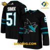 NHL San Jose Sharks Hockey Jersey Radim Simek Black Alternate