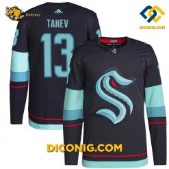 NHL Seattle Kraken Hockey Jersey Brandon Tanev Navy