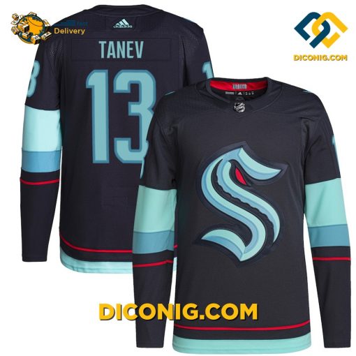 NHL Seattle Kraken Hockey Jersey Brandon Tanev Navy