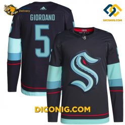 NHL Seattle Kraken Hockey Jersey Mark Giordano Navy