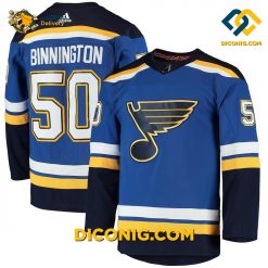 nhl st louis blues hockey jersey jordan binnington blue