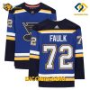 NHL St Louis Blues Hockey Jersey Justin Faulk Blue
