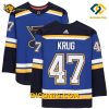 NHL St Louis Blues Hockey Jersey Torey Krug Blue