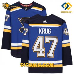 nhl st louis blues hockey jersey torey krug blue