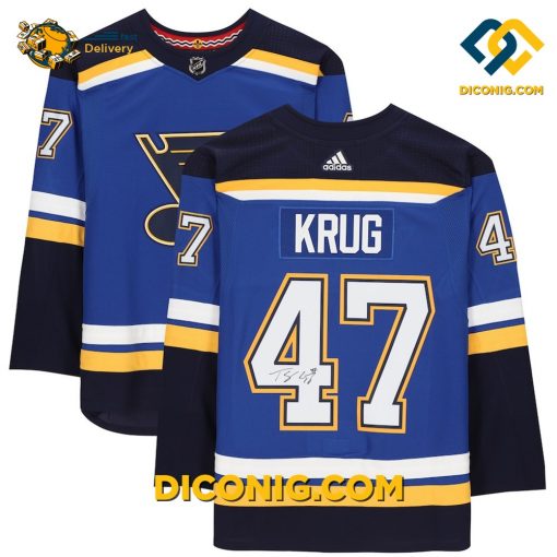 NHL St Louis Blues Hockey Jersey Torey Krug Blue