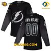 NHL Tampa Bay Lightning Hockey Jersey Black Alternate