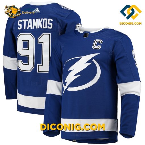 NHL Tampa Bay Lightning Hockey Jersey Steven Stamkos Blue